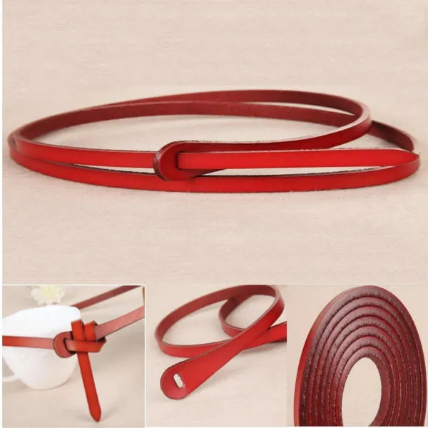 110CM Durable Womens Belt Fashion Design Vintage Cowhide Genuine leather Belts