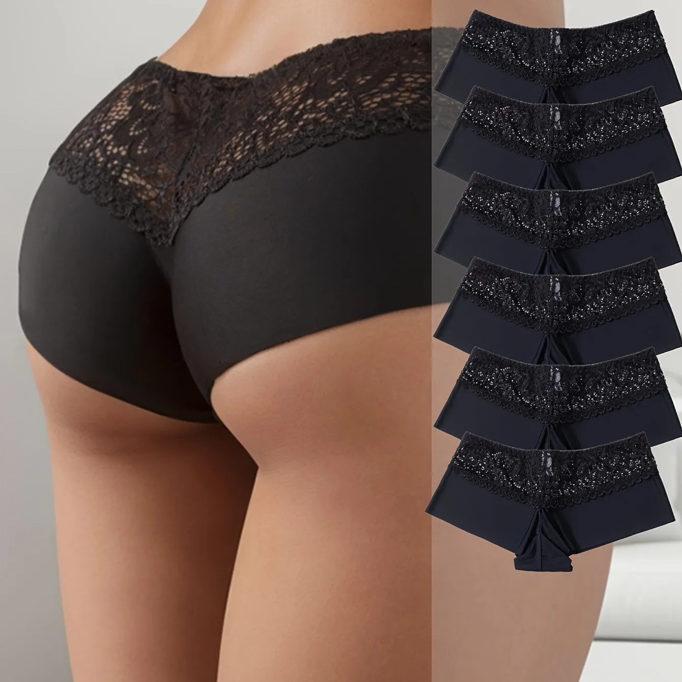 “6-Piece Women’s Lace, Elegant & Comfortable Underwear”