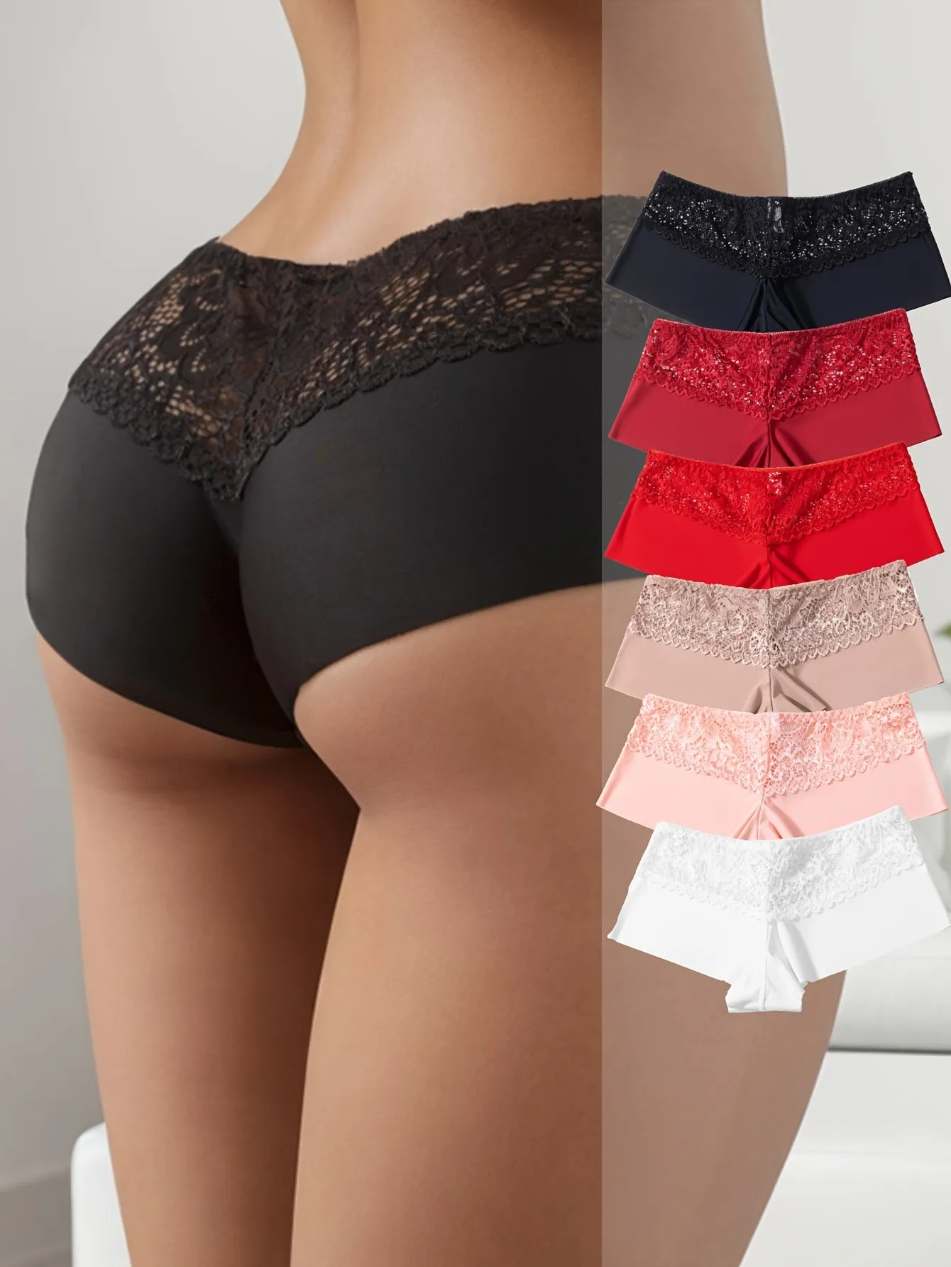 “6-Piece Women’s Lace, Elegant & Comfortable Underwear”