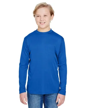 A4 NB3165 Youth Long Sleeve Cooling Performance Crew Shirt