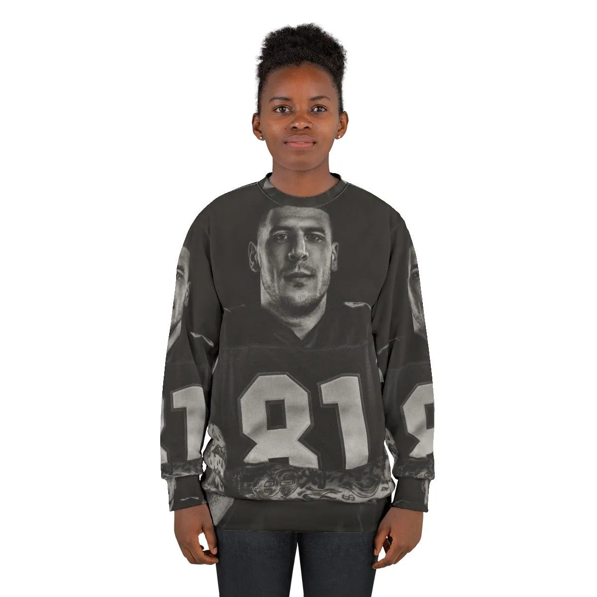 Aaron Hernandez NFL Football Sweatshirt