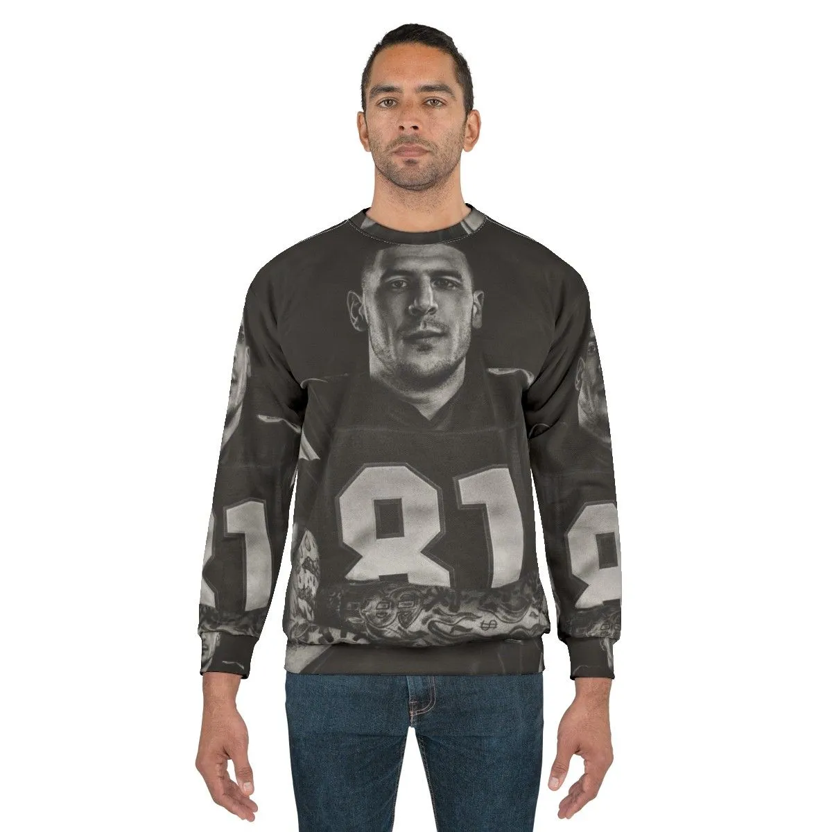 Aaron Hernandez NFL Football Sweatshirt