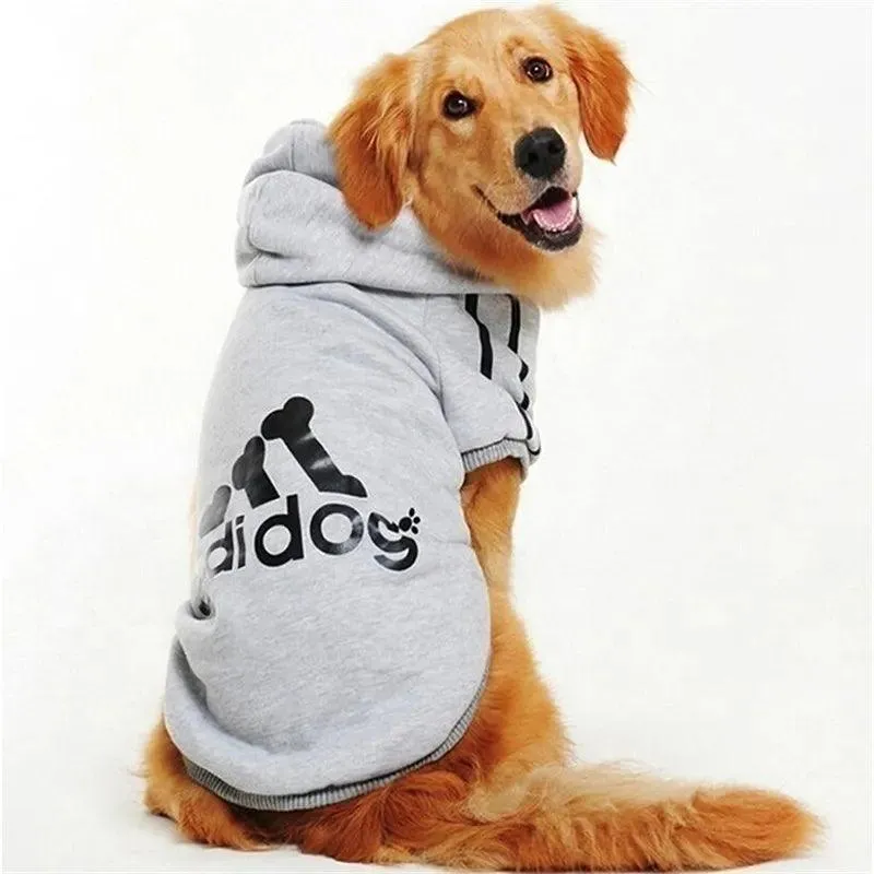 Adidog Winter Sport Hoodie: Cozy Fleece Pet Apparel - Stylish Winter Wear