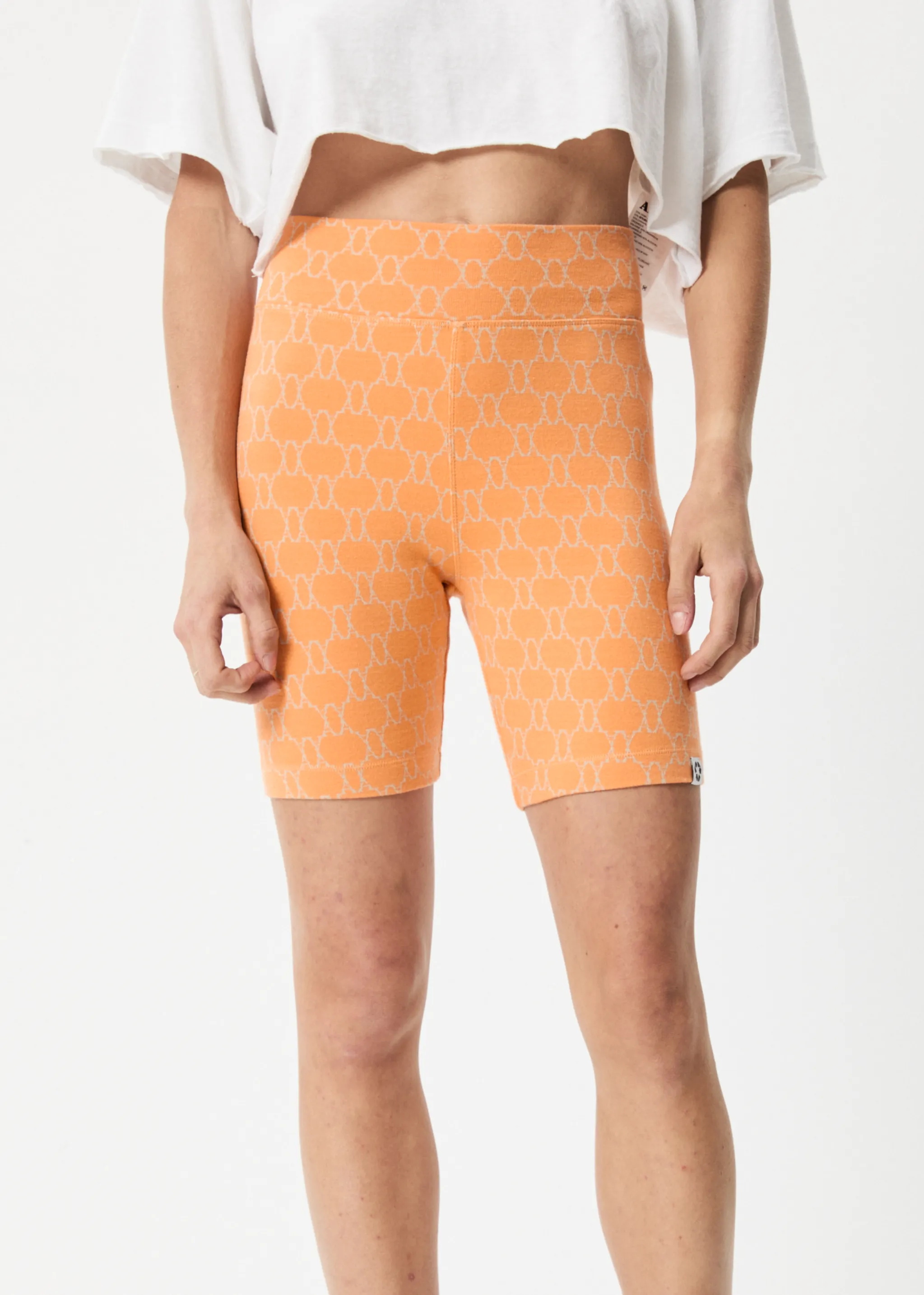 AFENDS Womens Lois - Bike Shorts - Papaya