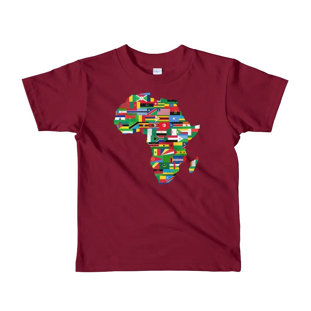 African Flags Short sleeve kids t-shirt