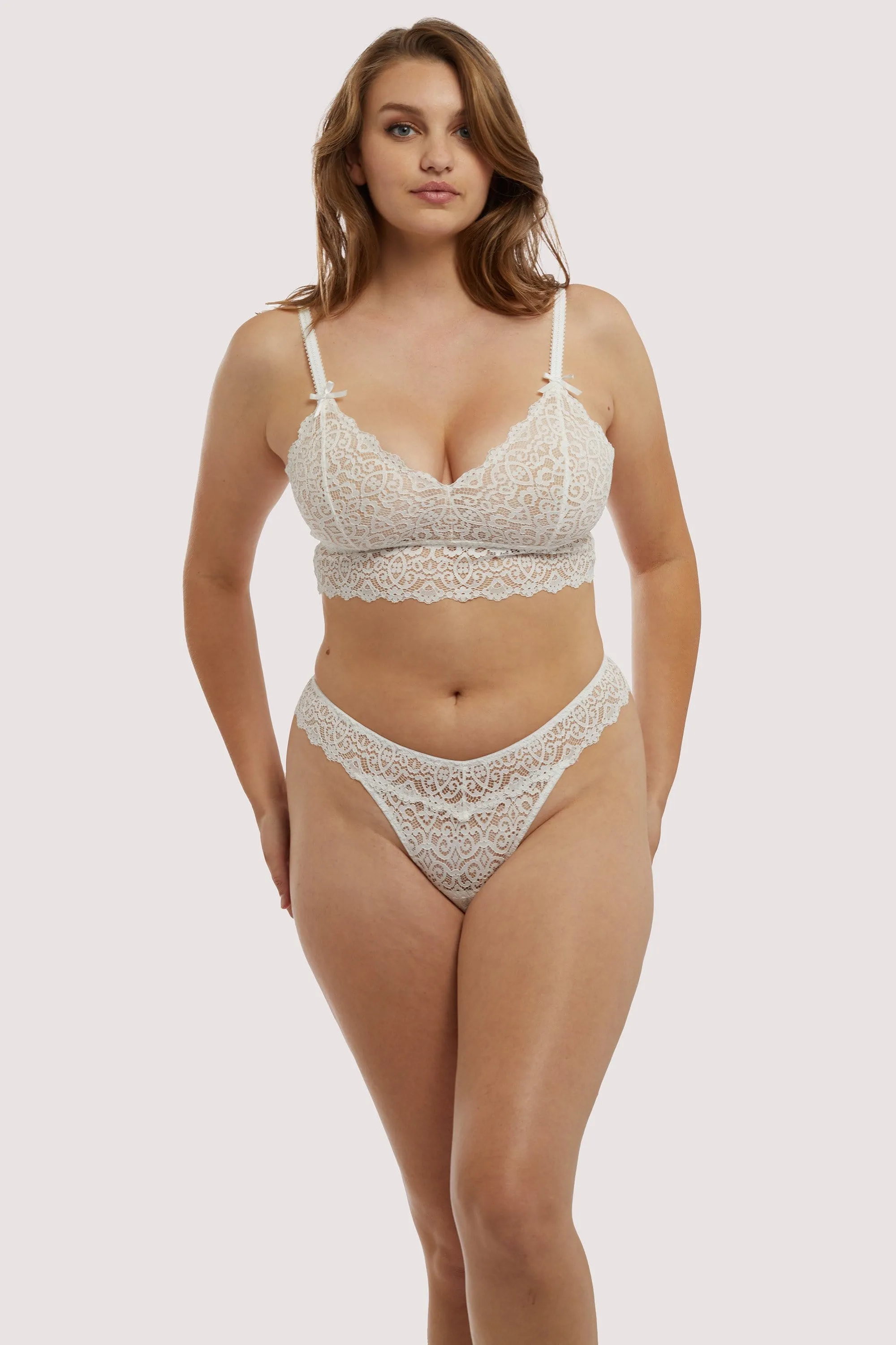 Ariana Ivory Everyday Lace Thong