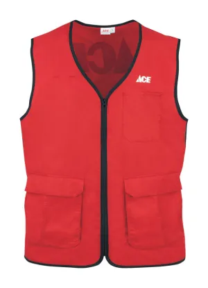 Artcraft No Snag XL Sizes Men's Sleeveless V-Neck Red Vest