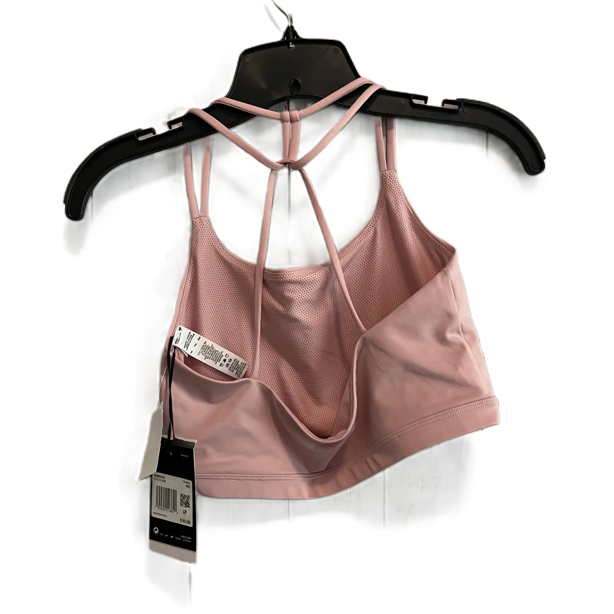 Athletic Bra By Nike Apparel In Pink, Size: Xxl