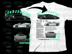 Blueprint Lamborghini Aventador Unique Png Digital Download