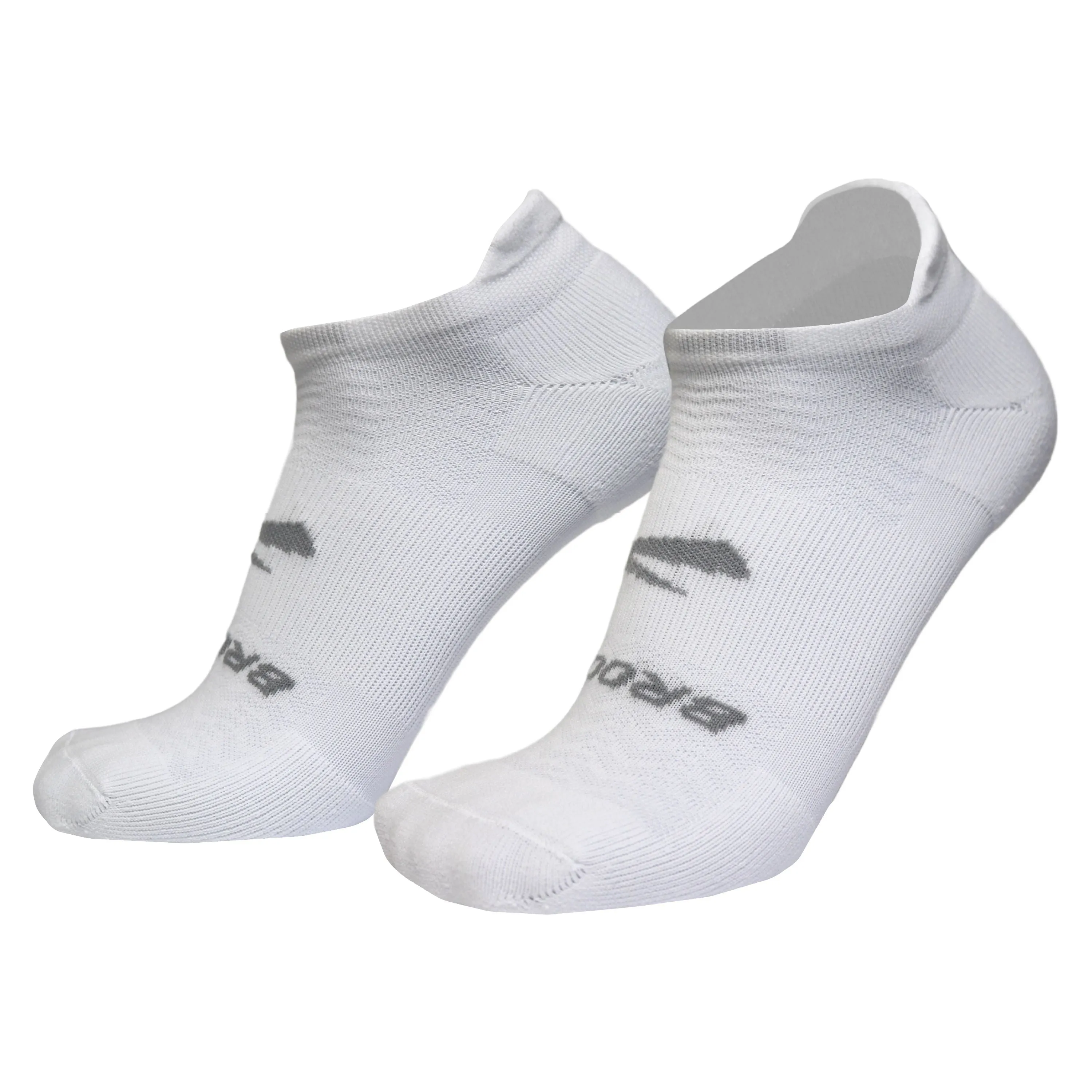 Brooks | Run-In No Show Sock 3-Pack | Unisex | White