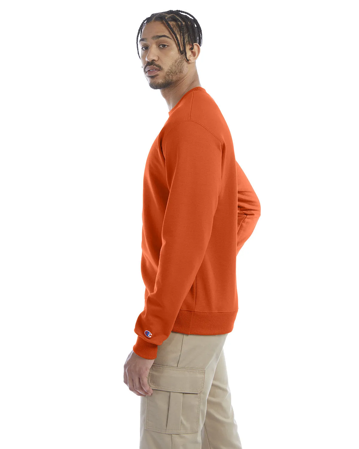 Champion Adult Powerblend® Crewneck Sweatshirt S600 ORANGE