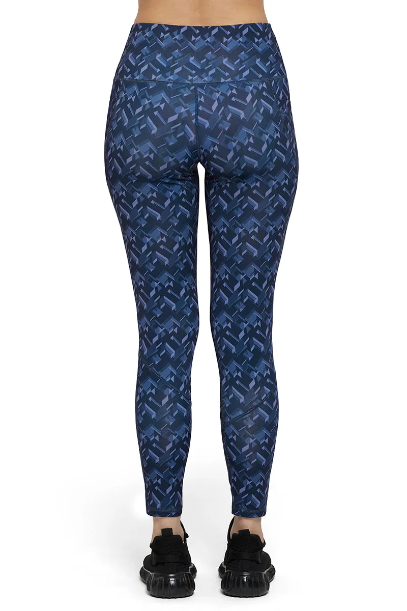 Energize Sports Tights - Midnight Print 01