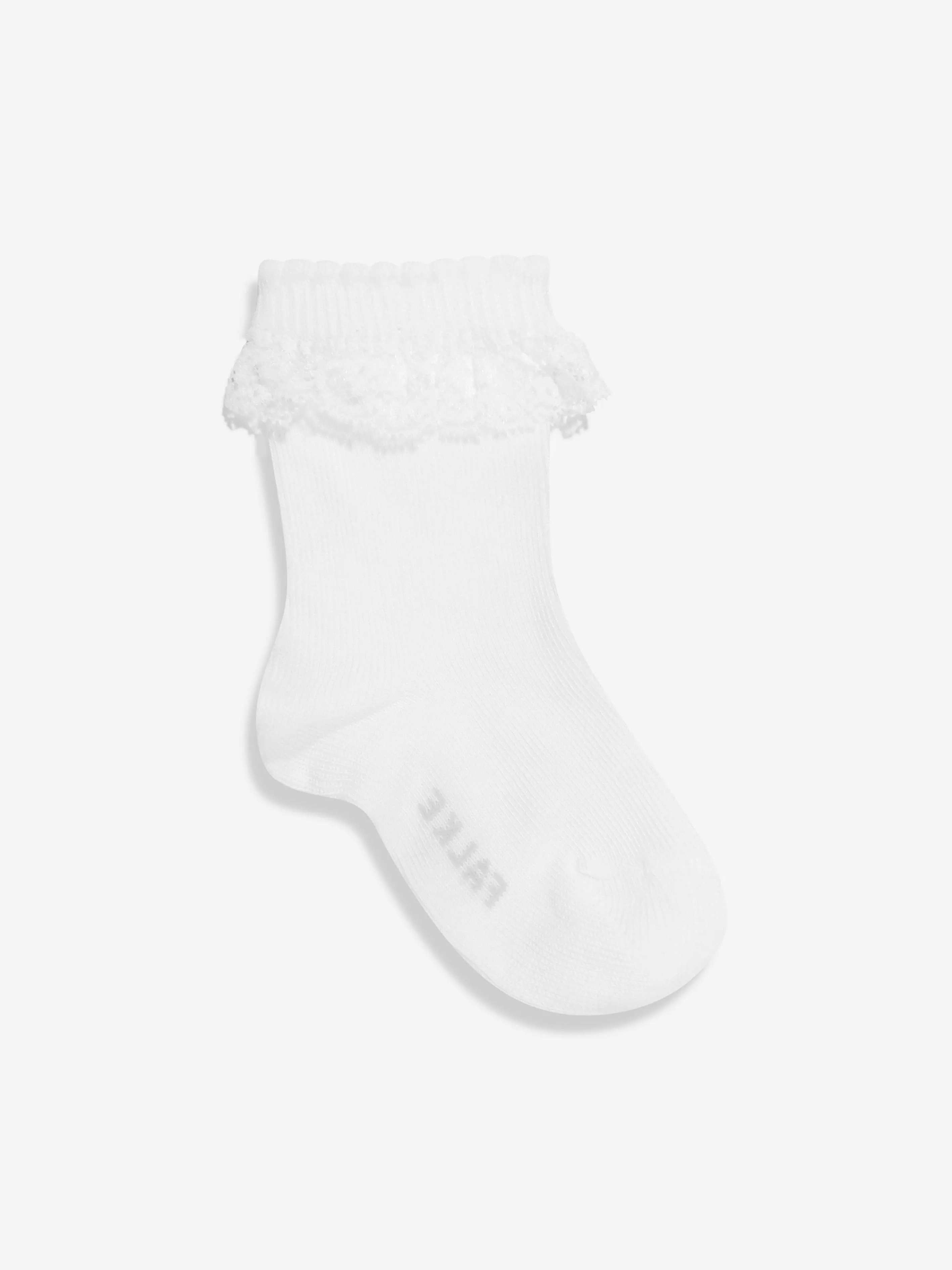 Falke Baby Girls Romantic Lace Socks in White