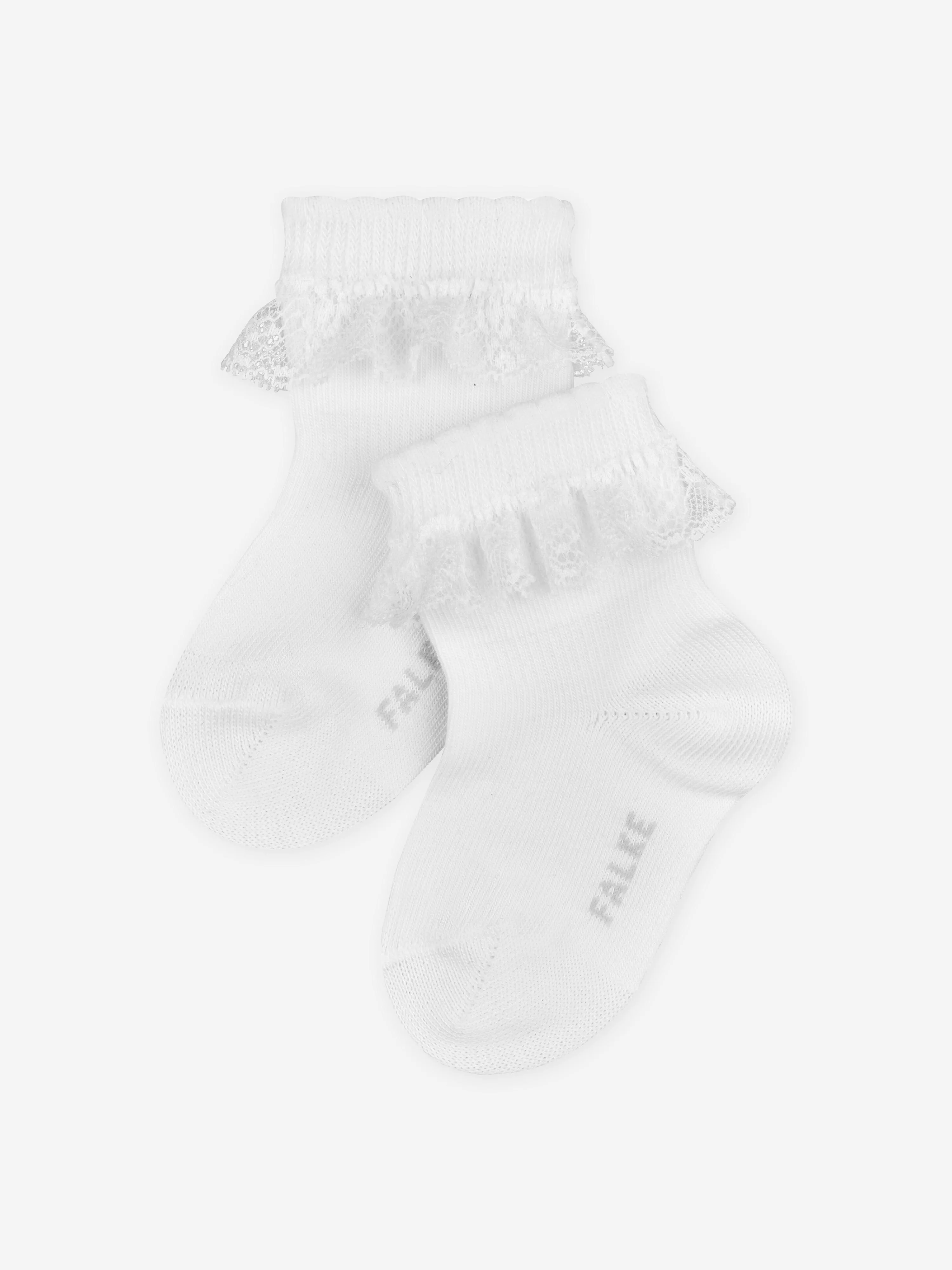 Falke Baby Girls Romantic Lace Socks in White