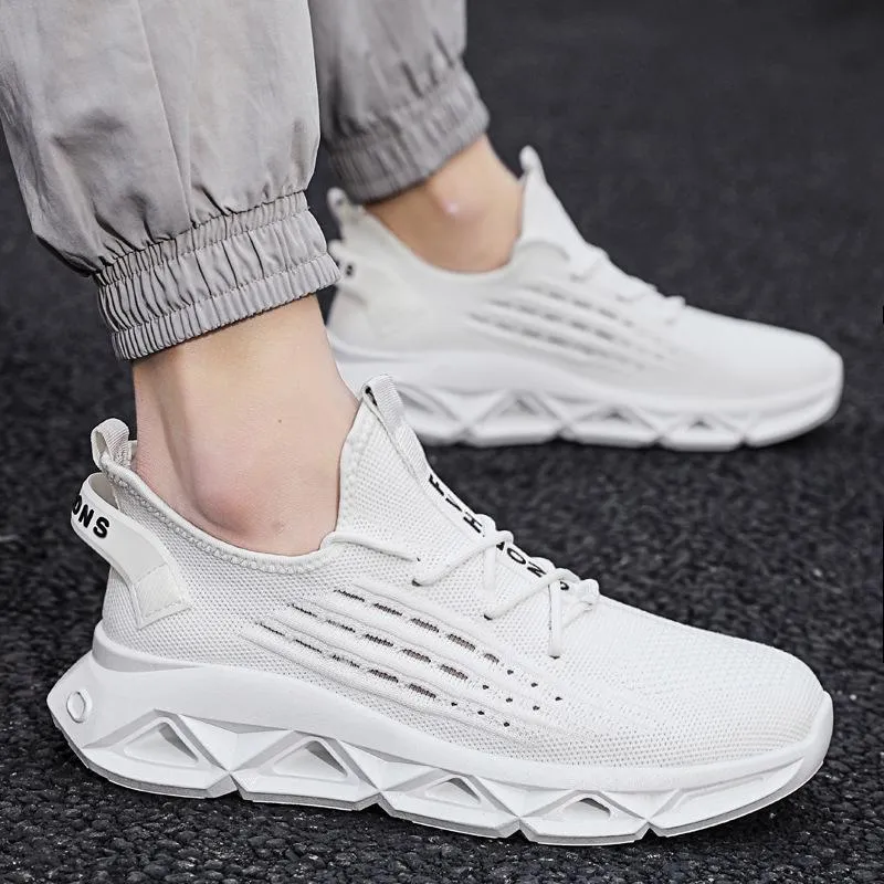 Fashionable Breathable Minimalist Lace-up Sneakers