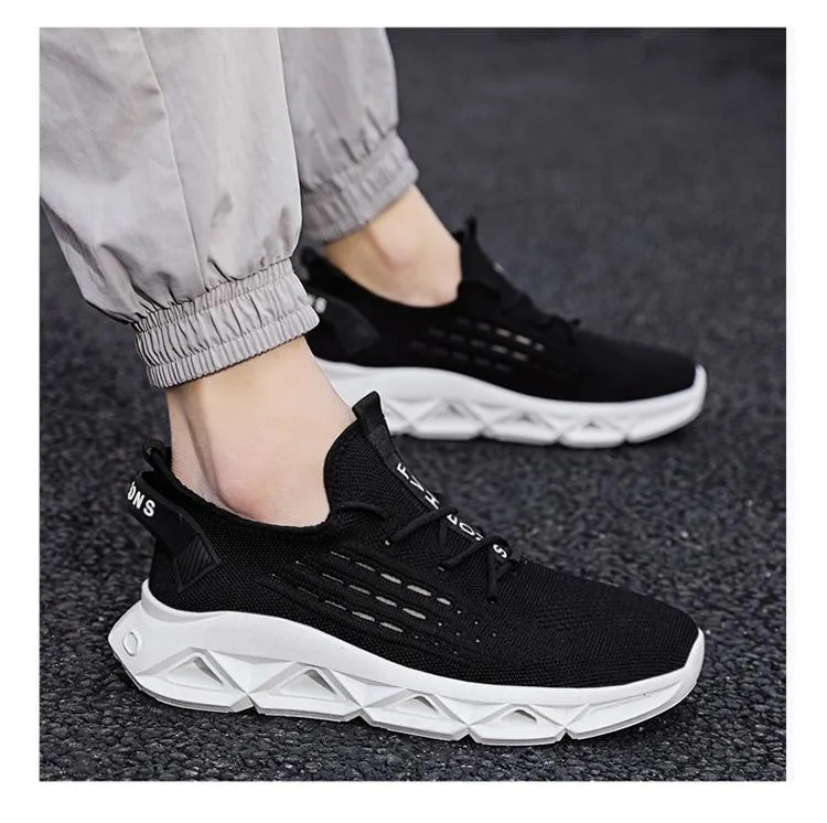 Fashionable Breathable Minimalist Lace-up Sneakers