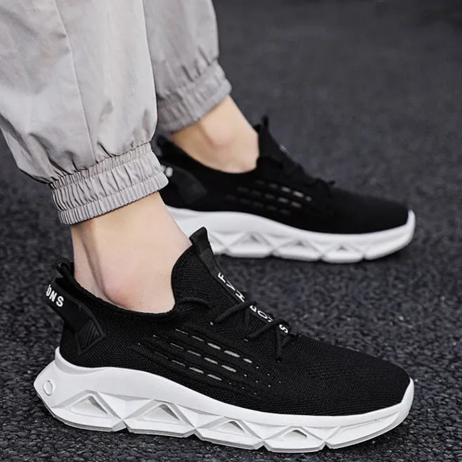 Fashionable Breathable Minimalist Lace-up Sneakers