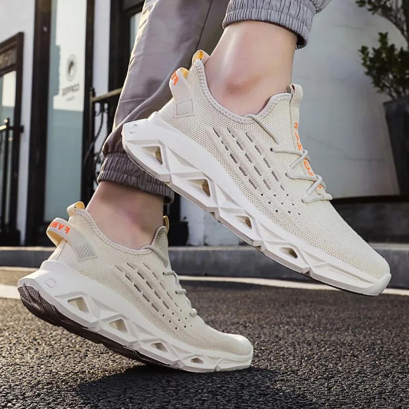 Fashionable Breathable Minimalist Lace-up Sneakers