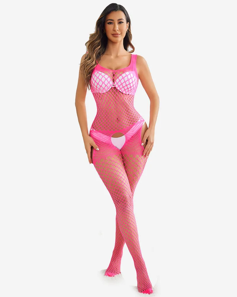 Fishnet Bodysuit Stockings Elasticity Jumpsuit