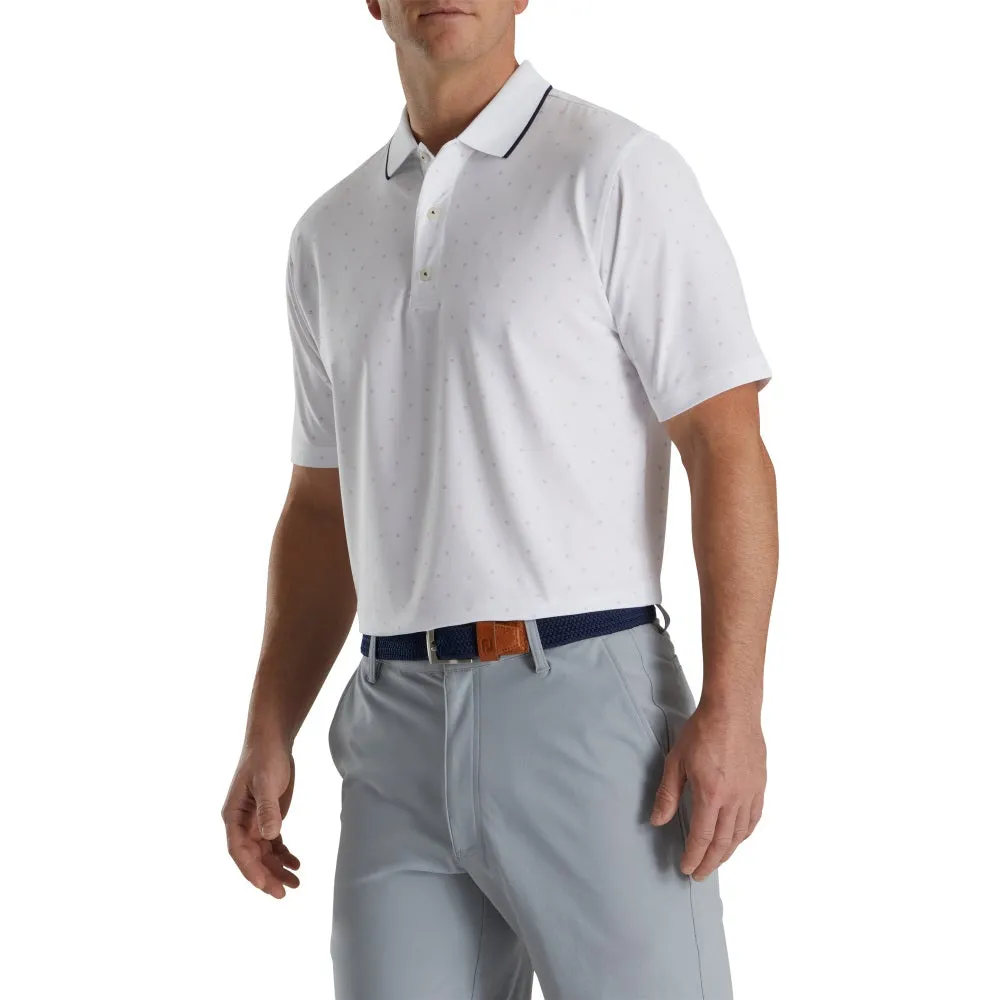 Footjoy Push Play Print Lisle Knit Collar Polo (Previous Season Style)