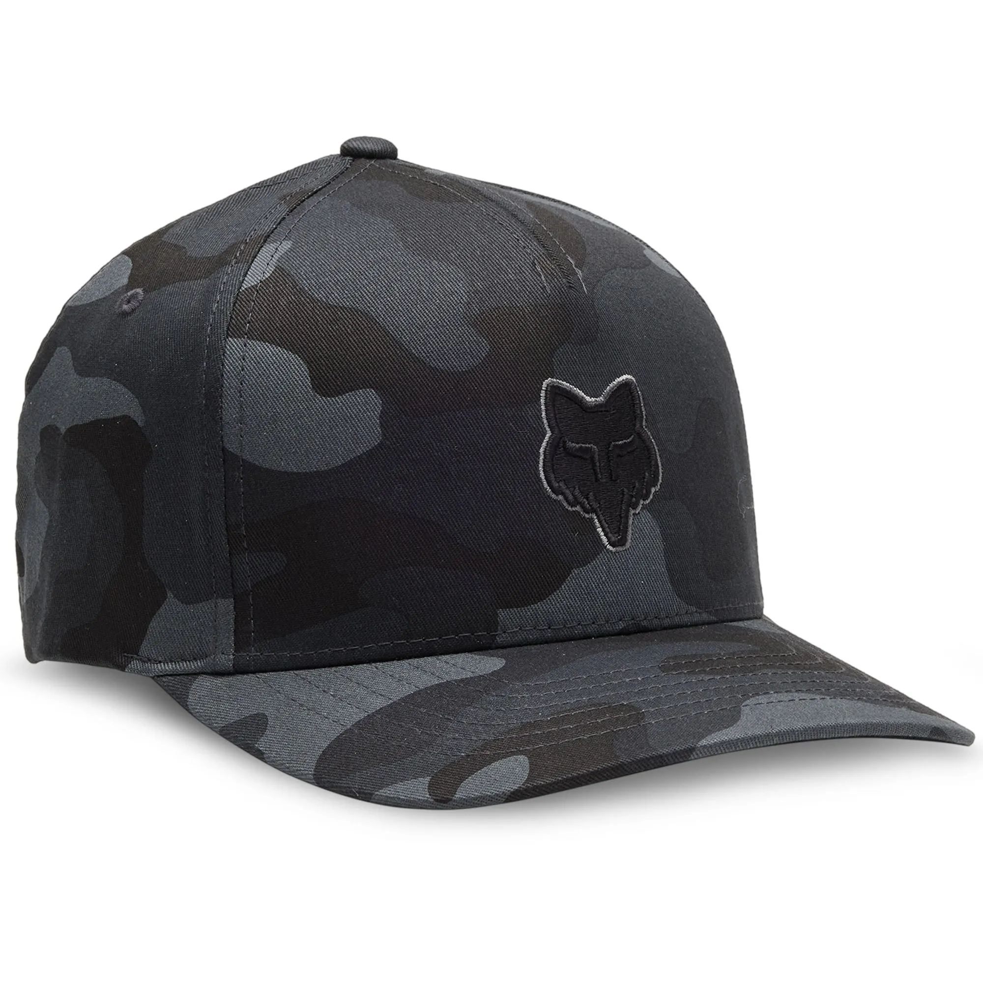 Fox Racing  Fox Head Flexfit Baseball Hat Cap Curved Brim Comfortable Black Camo