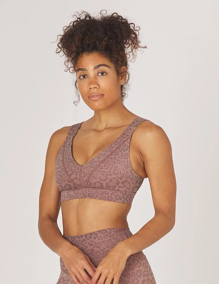 Glyder Tide Bra - Cocoa Leopard