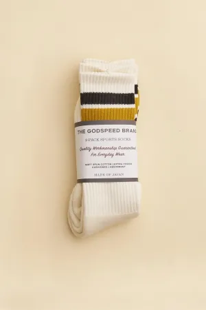 Godspeed 2-Pack Sports Socks - Mustard