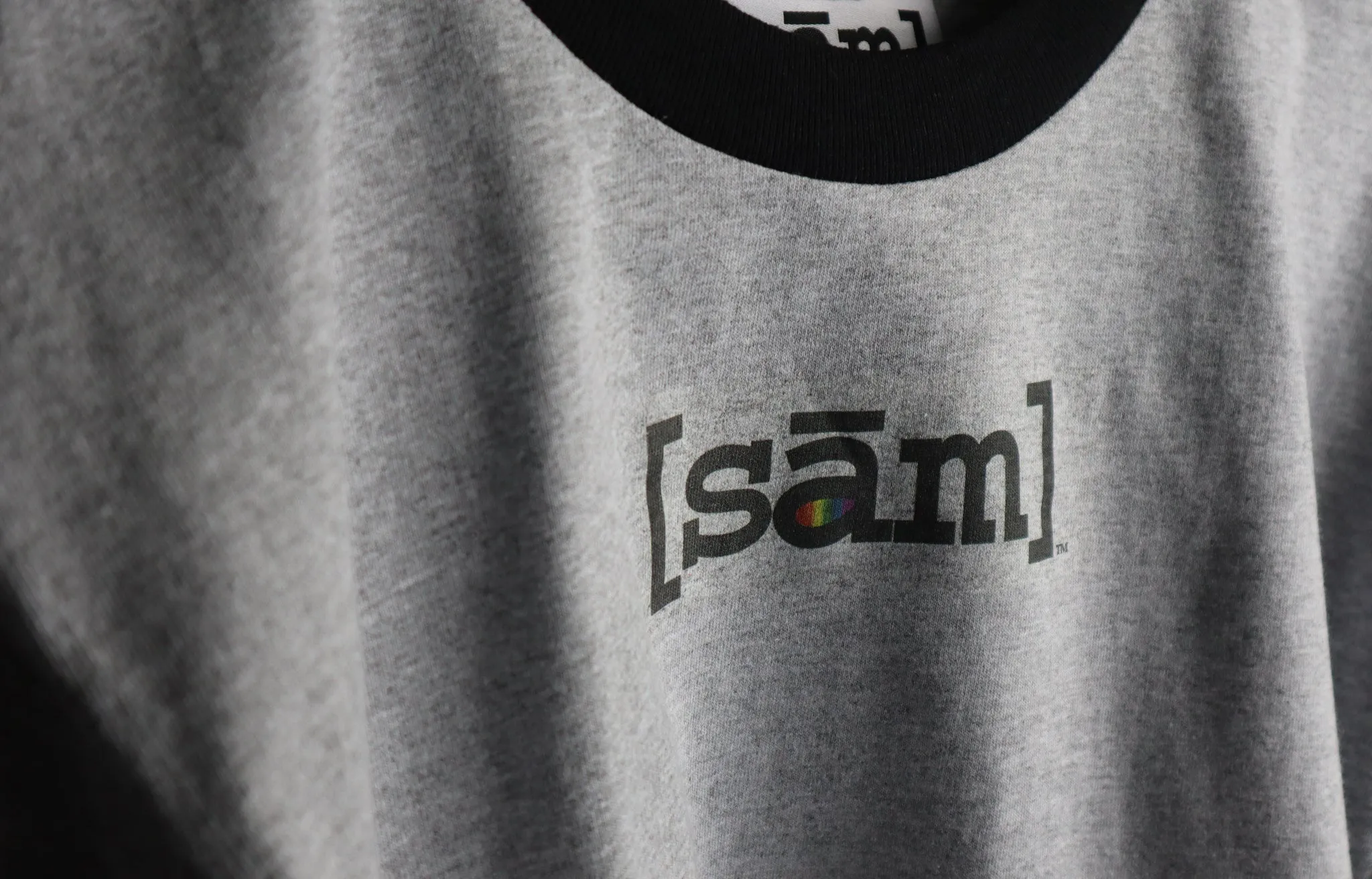 Heather Grey/Black Ringer T-shirt