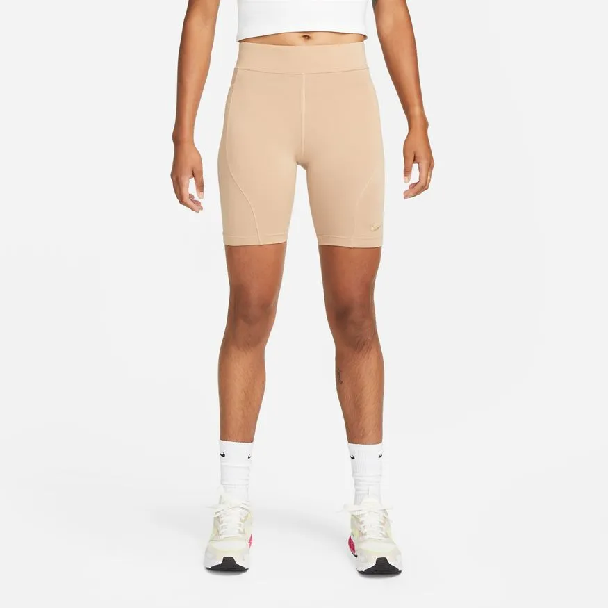 HIGH WAISTED BIKE SHORTS "HEMP"