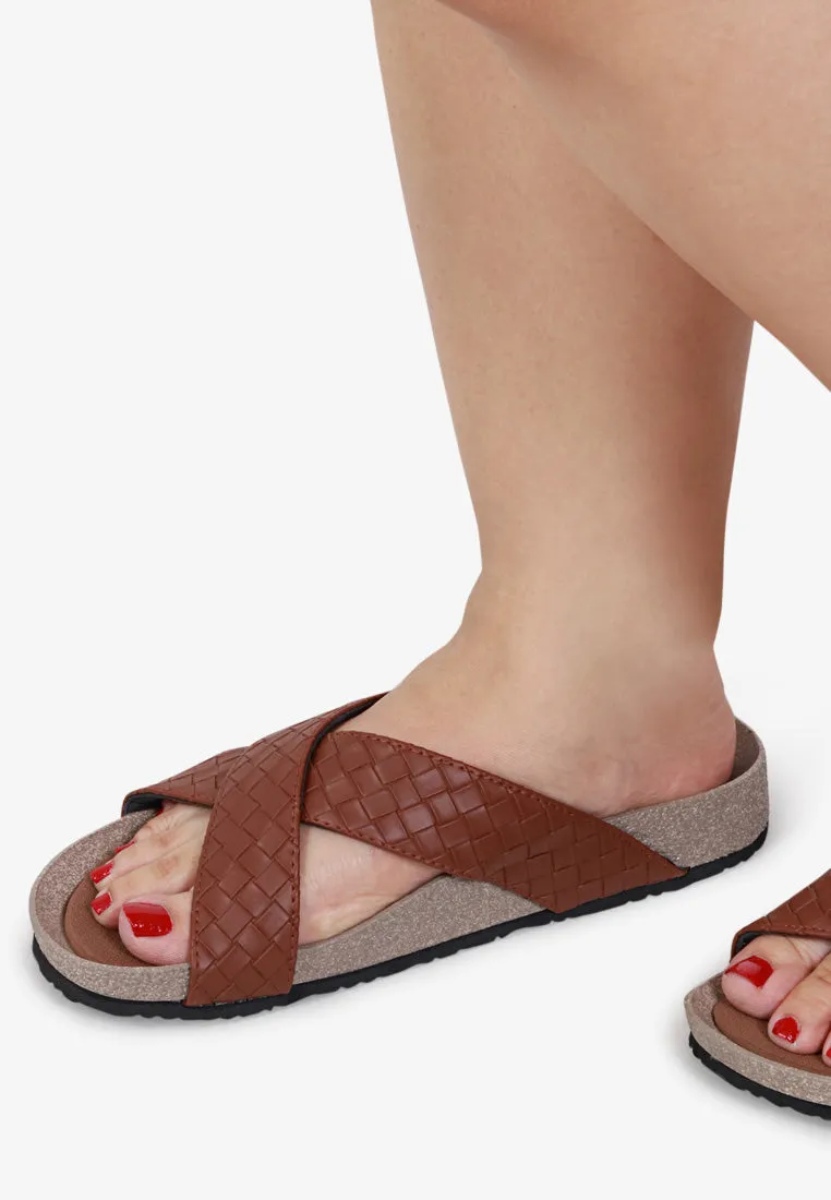 Jane Comfy Lightweight Sandals - Brown