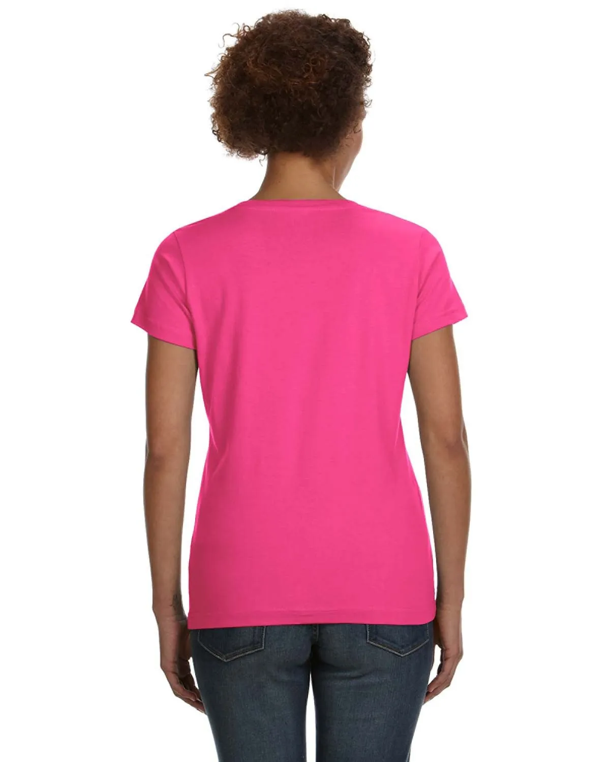 LAT 3507 Ladies' V-Neck Fine Jersey T-Shirt