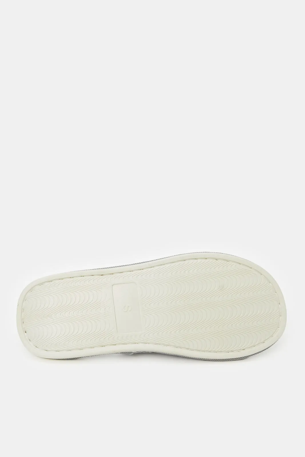 Men Grey Open Toe Slipper