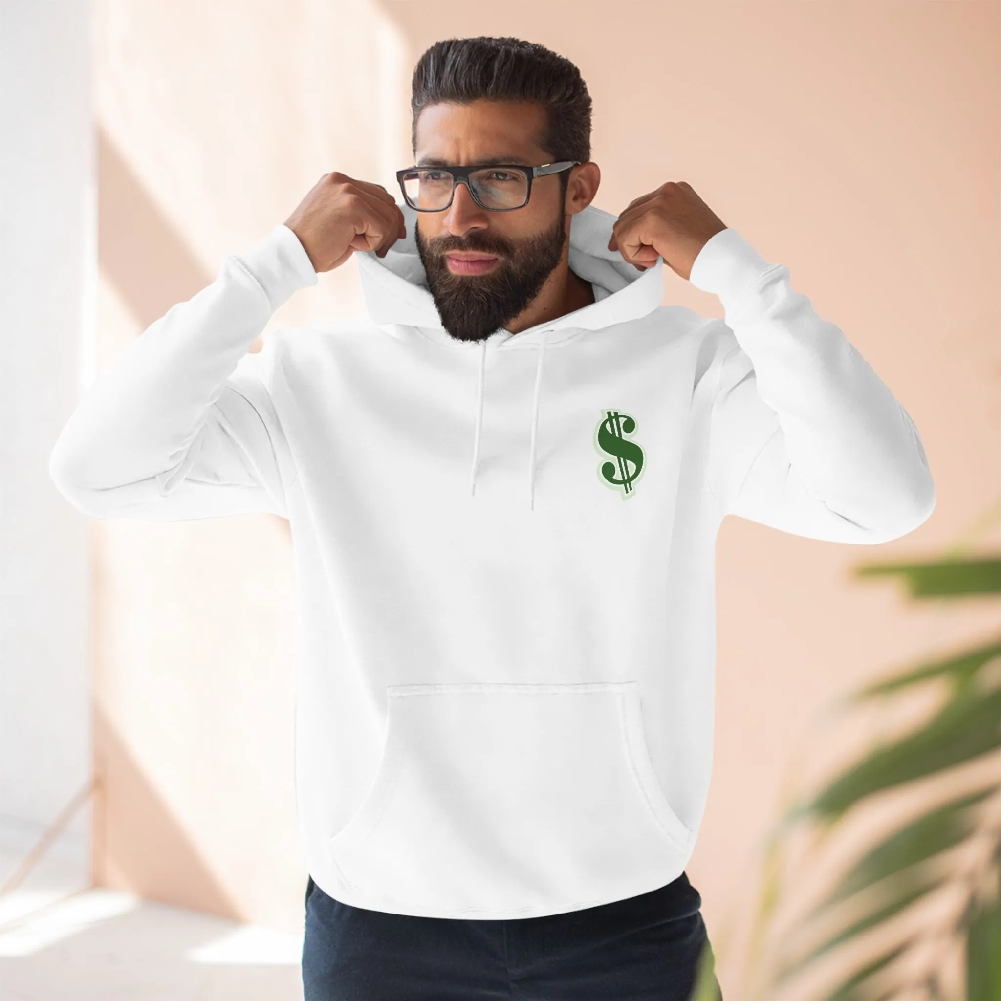 Money Motivated Fleece Hoodie - Cozy Casual Streetwear Apparel for Entrepreneurs, Trendy Gift for Relaxing, Entrepreneurial Gift,