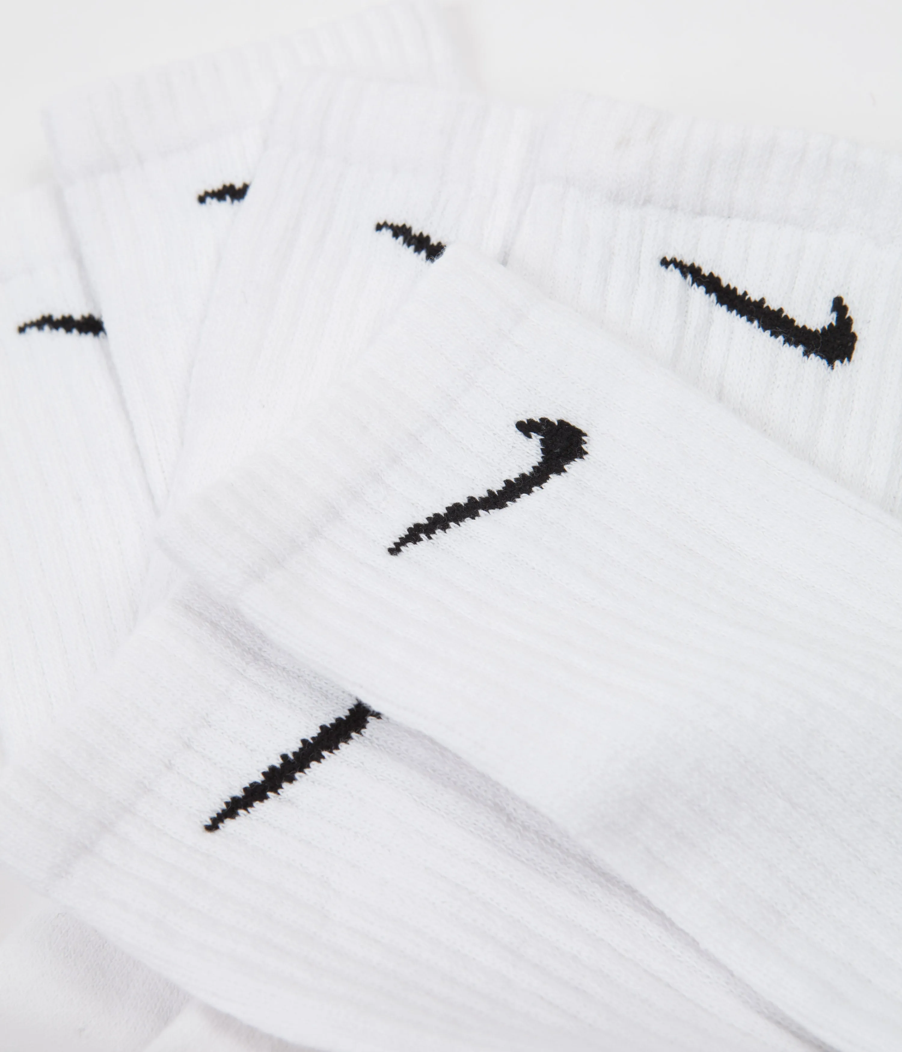 Nike Everyday Cushioned Training Crew Socks (3 Pair) - White / Black