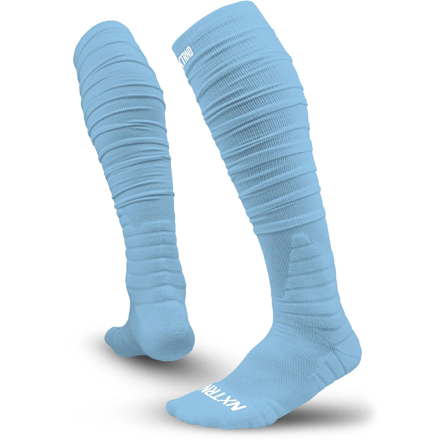 NXTRND XTD® Scrunch Football Socks Columbia Blue