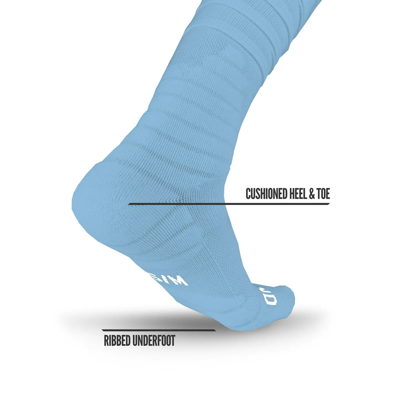 NXTRND XTD® Scrunch Football Socks Columbia Blue