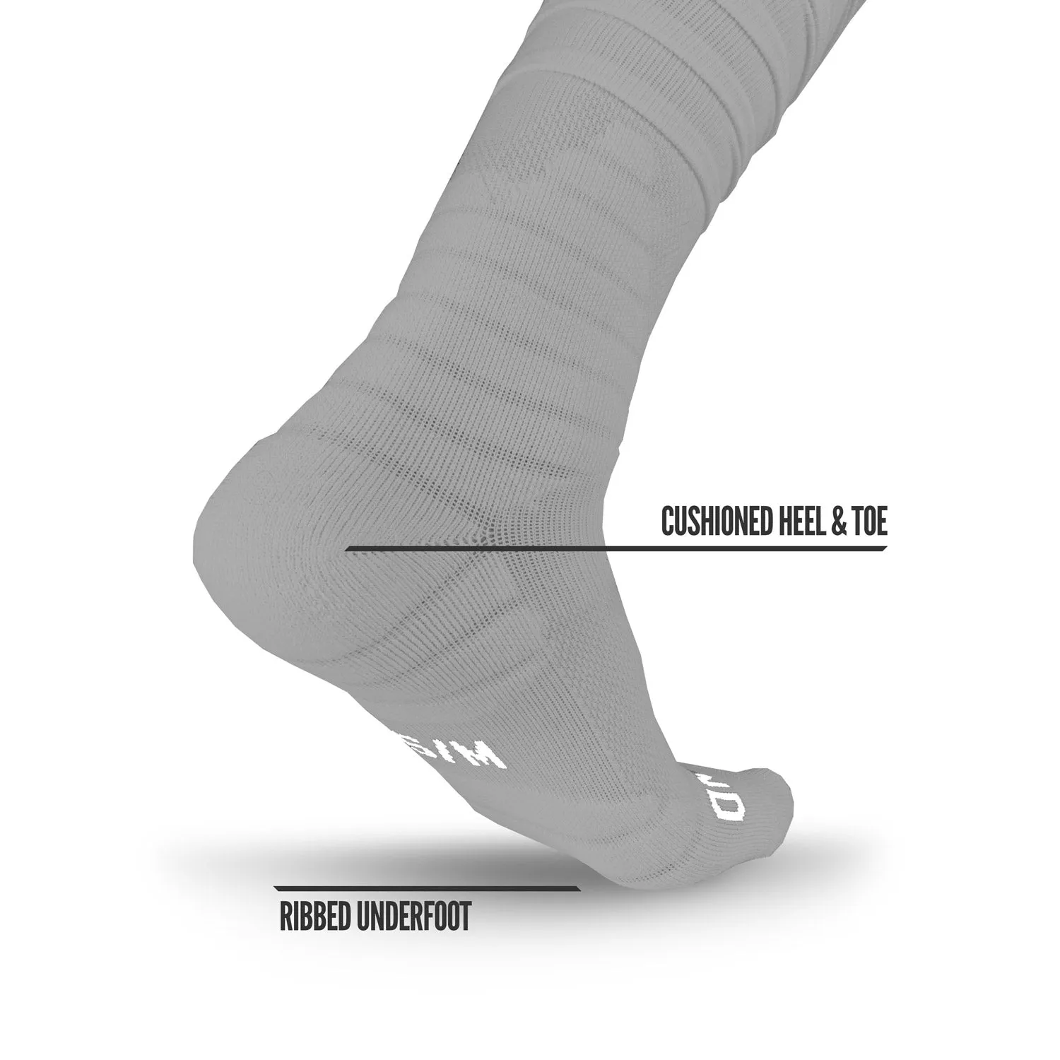 NXTRND XTD® Scrunch Football Socks Light Grey