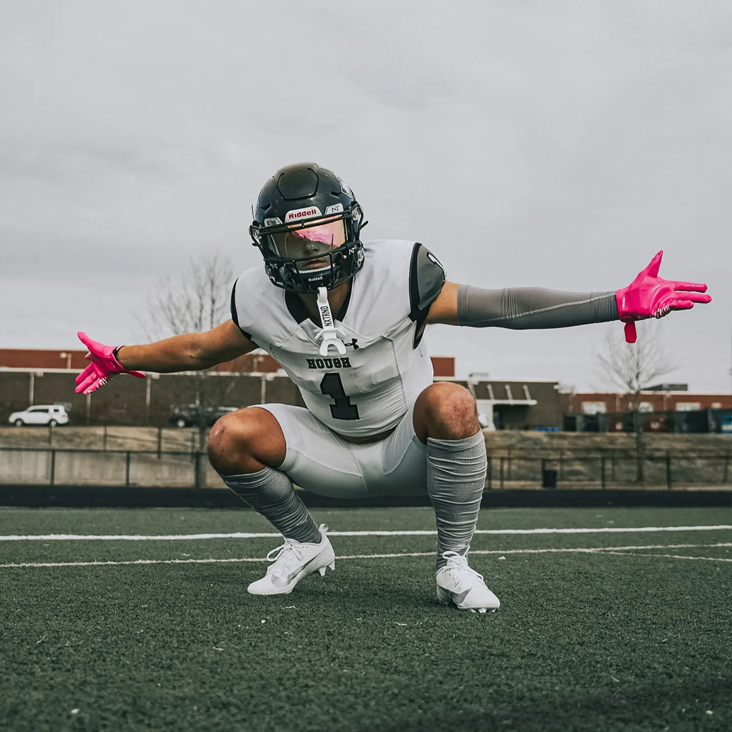 NXTRND XTD® Scrunch Football Socks Light Grey