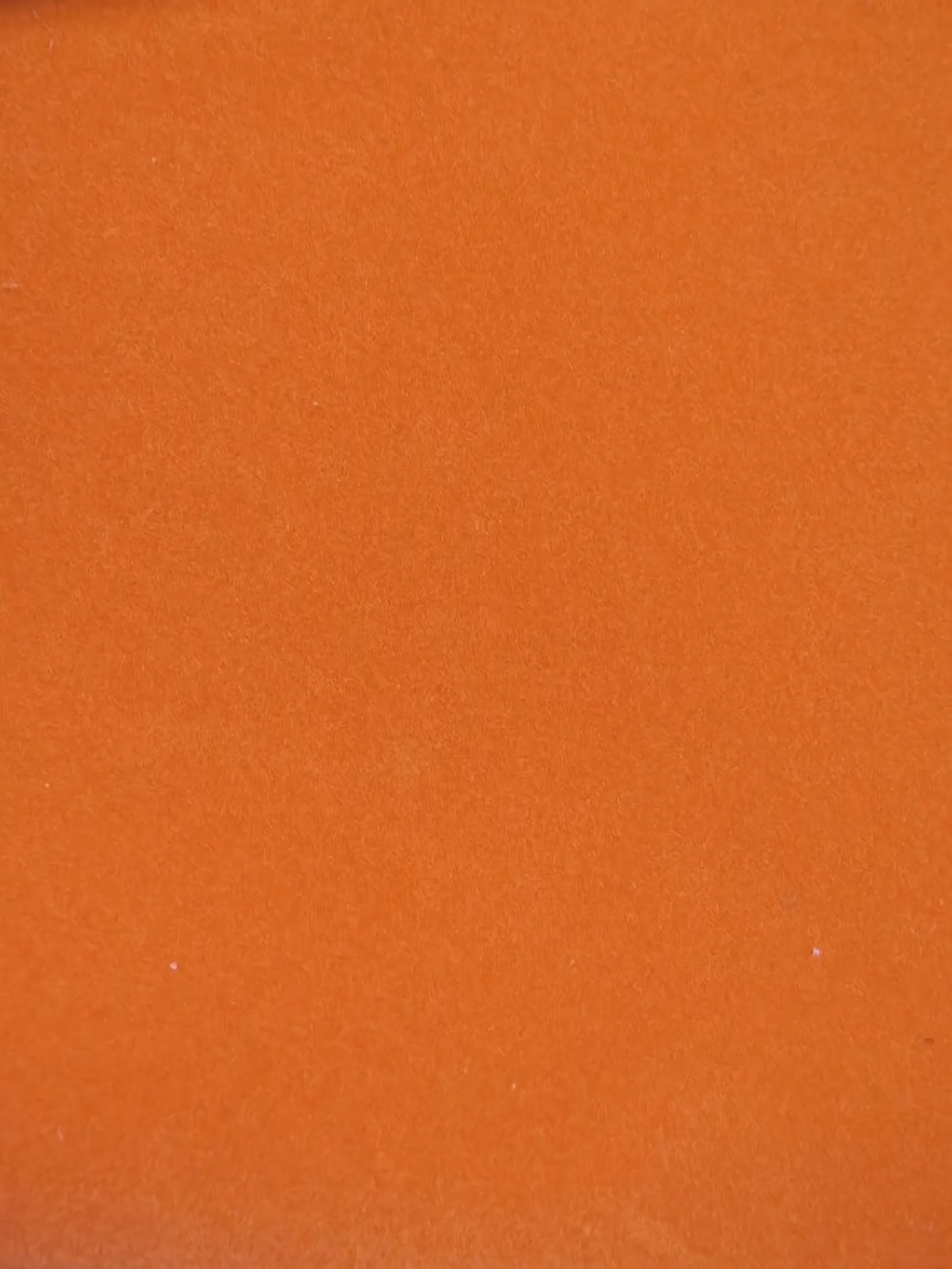 ORANGE Heat Transfer Apparel Flocking Suede PVC Backed Fabric / Sold by the Yard