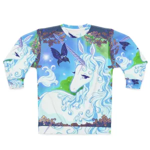 "The Last Unicorn" Graphic Sweatshirt - Fantasy Unicorn Apparel