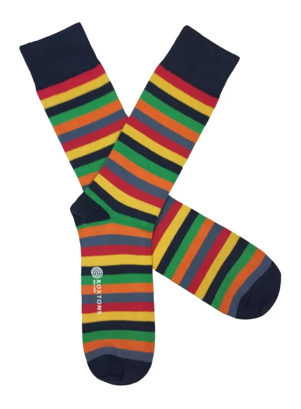 Roxtons Classic Multi Stripe Socks