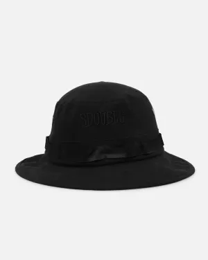 S Double Mid-Block Boonie Bucket Hat Black