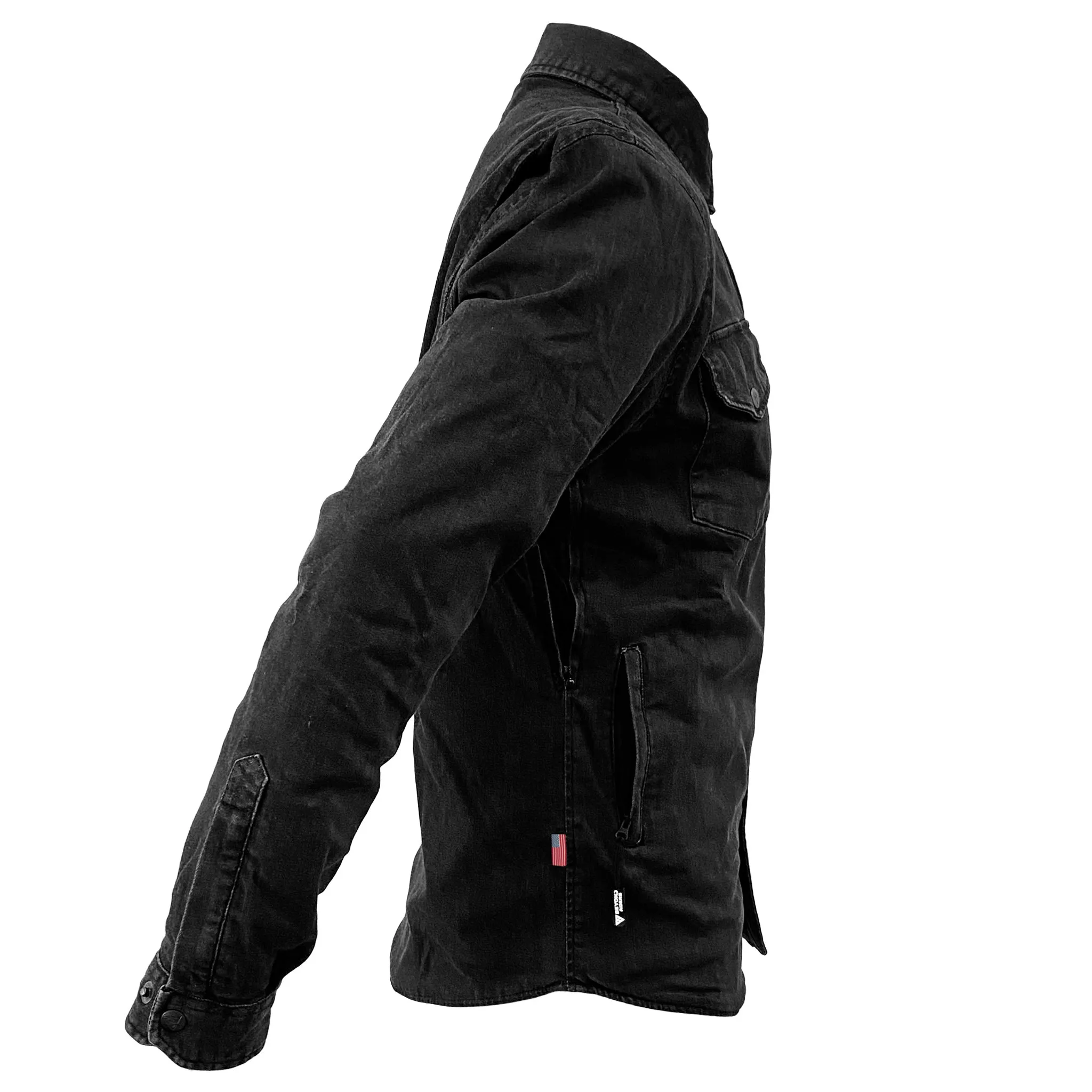 SALE Protective Jeans Jacket - Black with Pads