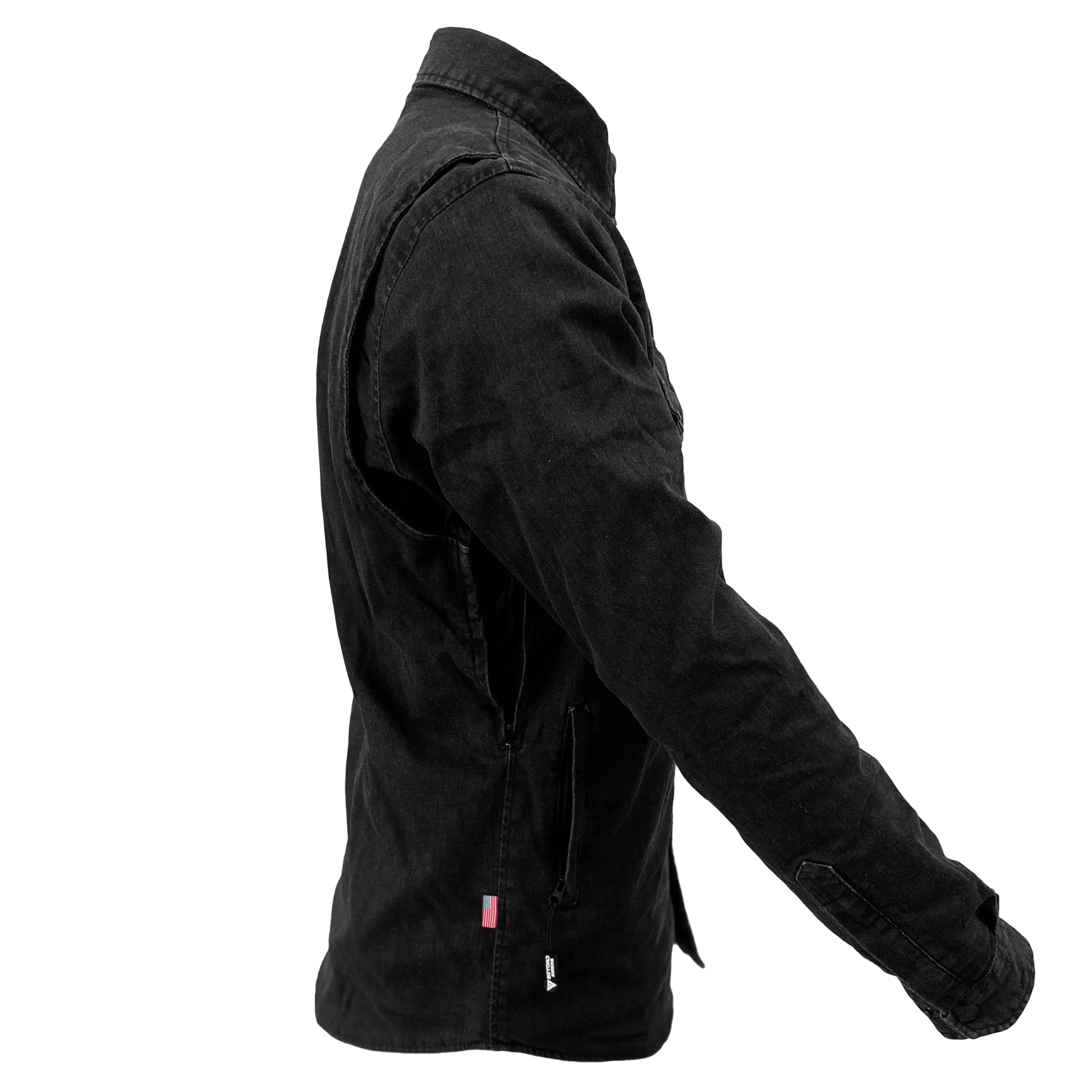 SALE Protective Jeans Jacket - Black with Pads