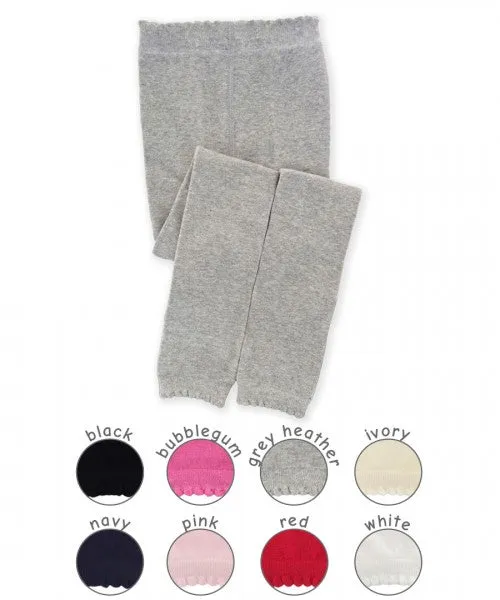 Scalloped Pima Cotton Footless Tights - 1577 Jefferies Socks