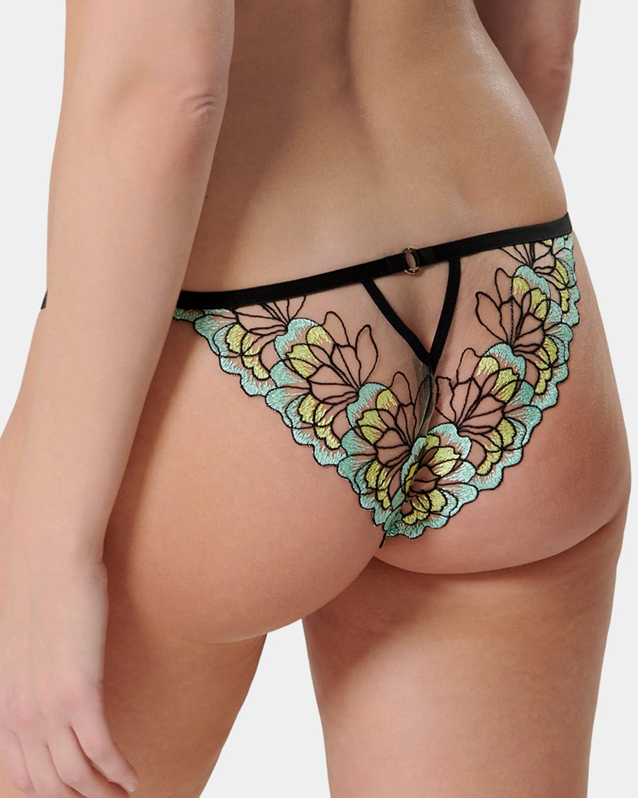 Serena Brief Mint/Lemon/Black