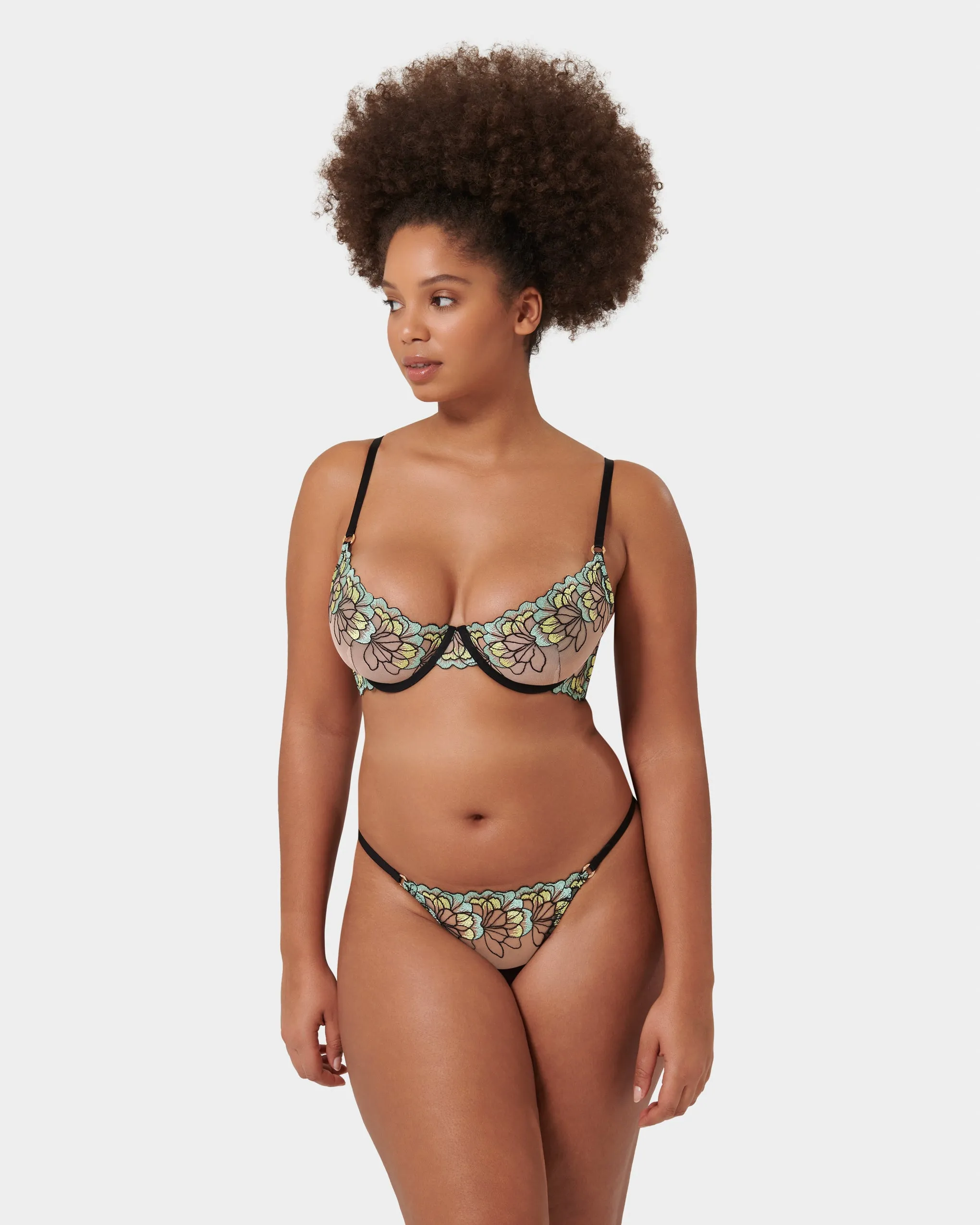 Serena Brief Mint/Lemon/Black