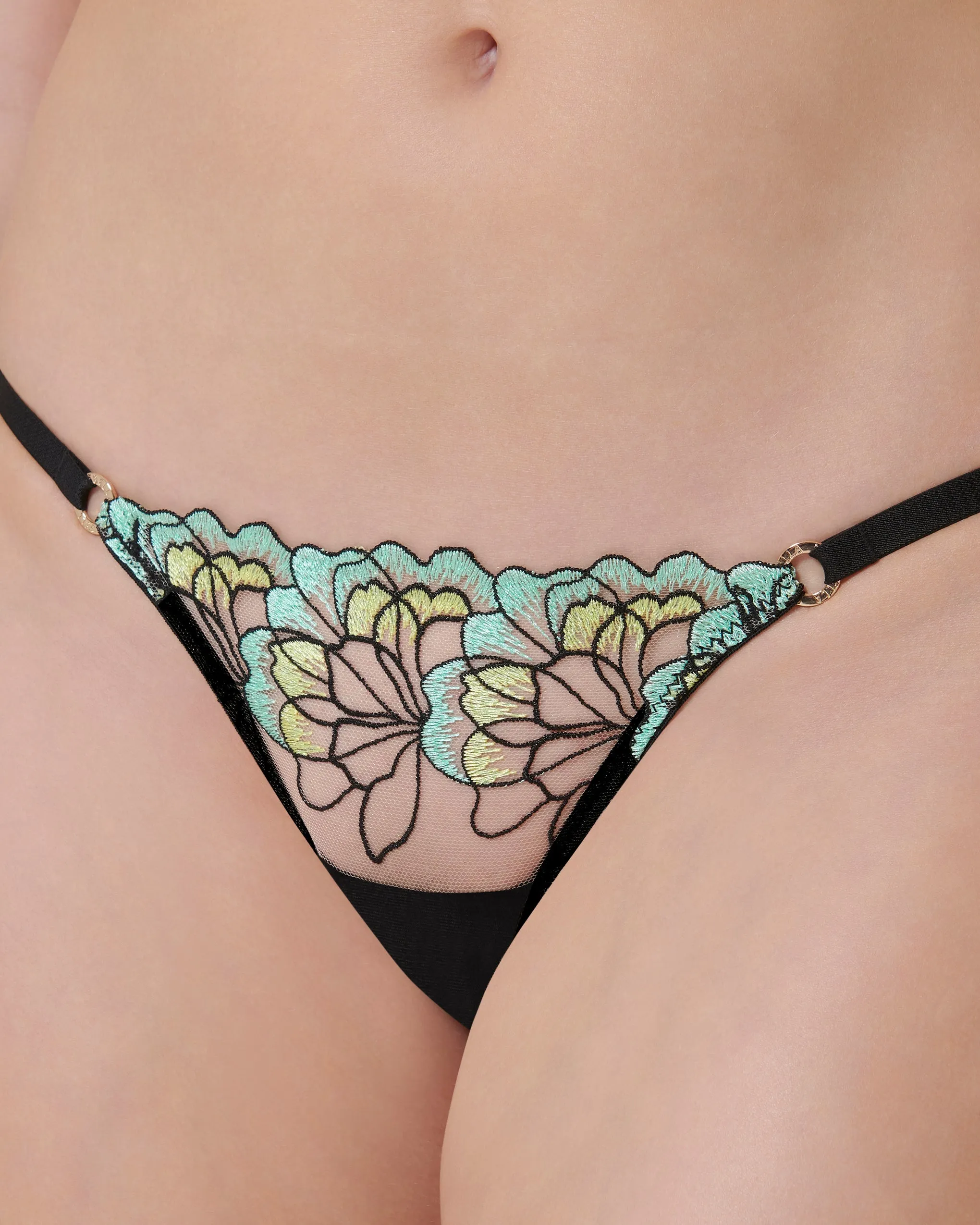 Serena Brief Mint/Lemon/Black