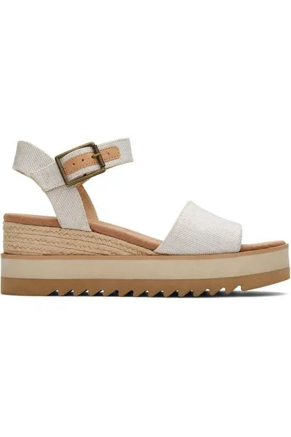 Toms Footwear Diana Wedge Sandal Natural