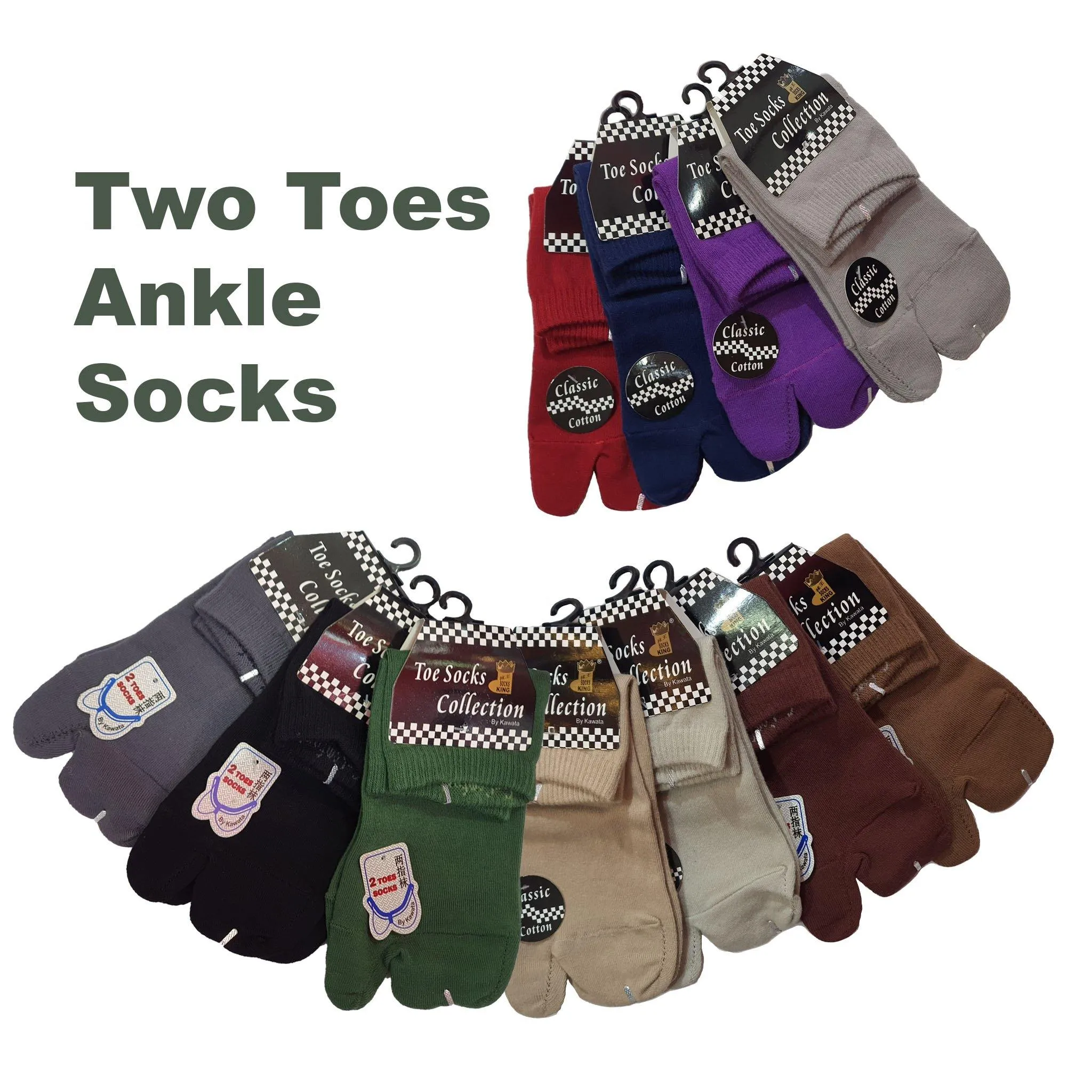 Two Toe Ankle Socks / Tabi Ankle Socks